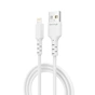 Дата кабель USB 2.0 AM to Lightning 1.0m 2.4A white Grand-X (PL-05W) - зменшене зображення 2