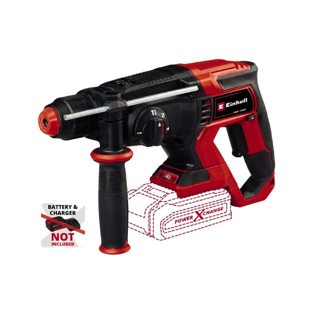 Перфоратор Einhell TE-HD 18/20LI - Solo, SDS-plus, PXC 18V, 1.8Дж, кейс (без АКБ та ЗП) (4514260) - picture 4