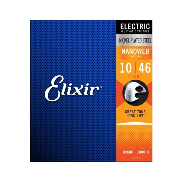 Струни для гітари Elixir 12052 Nanoweb Nickel Plated Steel Light (10-46) (236046) - зображення 1