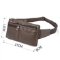 Сумка Vintage На пояс Коричнева (14736) - зменшене зображення 3