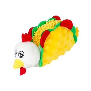 Іграшка для собак GiGwi Foody Friends Курячий Тако з пищалкою 26 см (2263) зображення 1