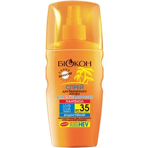 Засіб для засмаги Біокон Спрей для безпечної засмаги Для дітей і дорослих SPF-35 160 мл (4820160031173) изображение 1