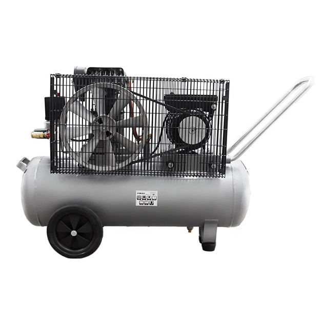 Компресор Sigma двоциліндровий ремінний 2.5кВт 335л/хв 10бар 50л (2 крана) (7044121) - picture 3