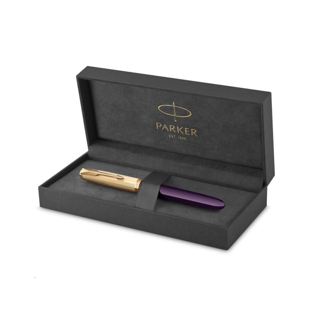 Ручка пір'яна Parker PARKER 51 Premium Plum GT  FP18 F (57 111) - изображение 8