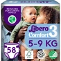 Підгузки Libero Comfort Розмір 3 (5-9 кг) 58 шт (7322541756752) - зменшене зображення 1