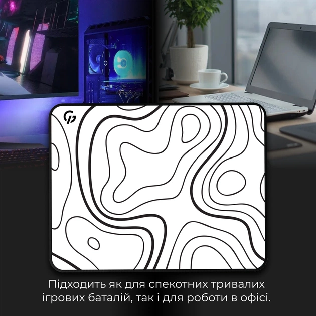 Килимок для мишки GamePro Speed/Control White (MP085AW) - picture 7