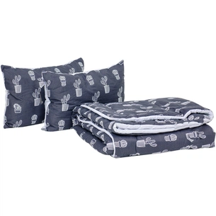 Ковдра MirSon Набір Tencel Зима №3701 Print Line Thomas + 2 подушки середні 172х205+2х50х70 (2200004848433) зображення 1