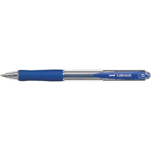 Ручка кулькова UNI retractable, 0.7mm, Blue, LAKNOCK fine (SN-100.(07).Blue) зображення 1