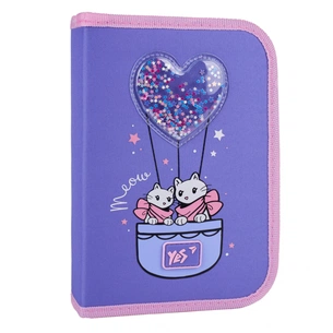 Пенал Yes Purr Meow HP-04 твердий одинарний з двома клапанами (533624) зображення 1