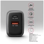 Зарядний пристрій AXAGON 1xUSB-C PD67W + 1xUSB QC4+ PPS display gray (ACU-PQ67D) - зменшене зображення 5