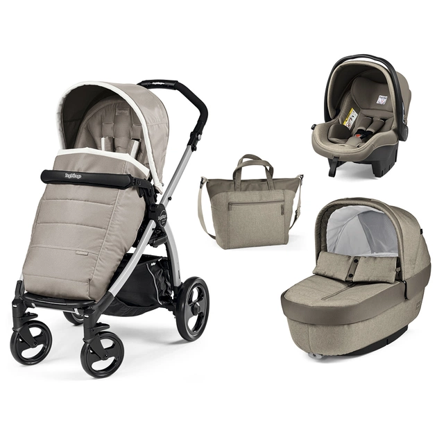 Коляска Peg-Perego 3 в 1 Book Plus Elite Cream (PACK03-00000000006) - изображение 1
