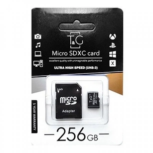 Карта пам'яті T&G 256GB microSDXC class 10 UHS-I U3 (TG-256GBSD10U3-01) зображення 1