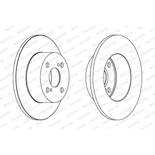 Гальмівний диск FERODO DDF1487 зображення 1