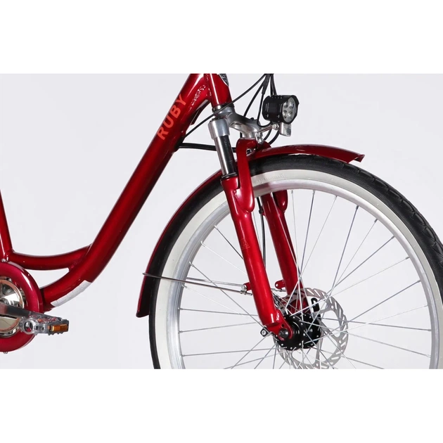 Електровелосипед Dorozhnik 26" eRUBY DD FR рама-17" 48B 15А*г 500Вт 2026 бордовий (ELB-D-26-304) - picture 4