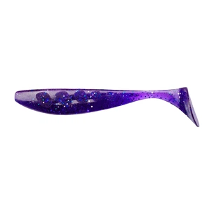 Силікон рибальський FishUP Wizzle Shad 3" 060 - Dark Violet/Peacock&Silver (8шт/уп) (1864.00.51) зображення 1
