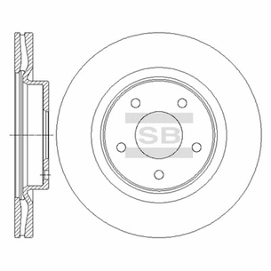 Гальмівний диск HI-Q SD4223 зображення 1