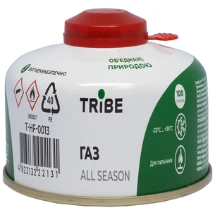 Газовий балон Tribe різьбовий 100 г (T-HF-0013) зображення 1