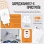Зарядное устройство XoKo 1xUSB-C PD45W + 1xUSB QC3.0 GaN white (XK-QC-450) - уменьшенное изображение 10