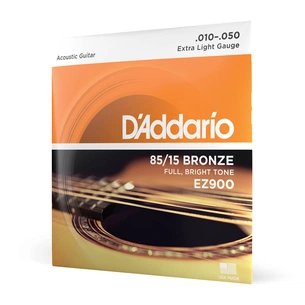 Струни для гітари D'Addario 85/15 Bronze Extra Light (10-50) (EZ900) зображення 1