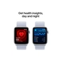 Смарт-годинник Apple Watch SE 2024 GPS 44mm Silver Aluminium Case with Blue Cloud Sport Loop (MXET3QH/A) - зменшене зображення 5