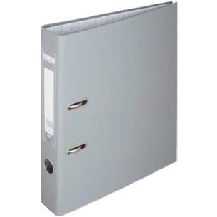 Папка - реєстратор Buromax А4, 50мм, JOBMAX PP, gray, built-up (BM.3012-09c) зображення 1
