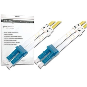 Оптичний патчкорд Digitus LC/UPC-LC/UPC, 9/125, OS2 (Singlemode), Duplex, 5m (DK-2933-05) зображення 1