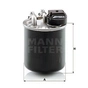 Фільтр паливний Mann WK820/20 - зменшене зображення 1