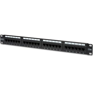 Патч-панель Digitus 19" 1U 24 порти 5e UTP у зборі (DN-91524U) изображение 1