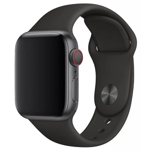 Ремінець до смарт-годинника Apple 40mm Sport Band Black - S/M & M/L (MTP62ZM/A) зображення 1