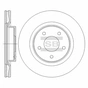Гальмівний диск HI-Q SD4223 - зменшене зображення 1