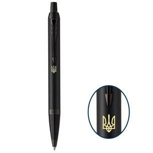 Ручка кулькова Parker IM 17 UKRAINE Achromatic Black BT BP Тризуб (22932_TR) изображение 1