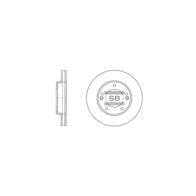Гальмівний диск HI-Q SD2026 - изображение 1