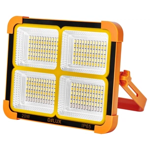 Прожектор Delux REL-1041 ( 3.7V 8000mAh) 288 LED 20Вт IP65 (90023178) зображення 1