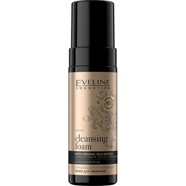 Пінка для вмивання Eveline Cosmetics Organic Gold Cleansing Foam очищуюче-заспокійлива 150 мл (5903416028819) - изображение 1