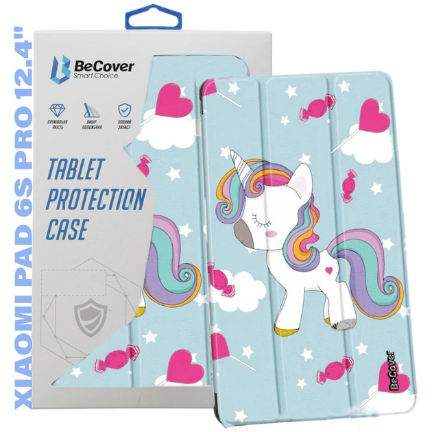 Чехол для планшета BeCover Smart Case Xiaomi Pad 6S Pro 12.4" Unicorn (711089) - изображение 1