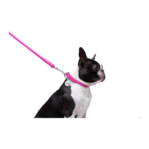 Поводок для собак WAUDOG Glamour круглый XS d 8 мм Д 122 см розовый (33777) - изображение 4