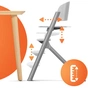 Стілець для годування Kinderkraft Igee Cloudy Grey (5902533919062) - зменшене зображення 10