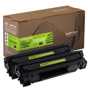 Картридж Patron HP LJ CE285A/CANON 725 GREEN Label (DUAL PACK) (PN-85A/725DGL) зображення 1