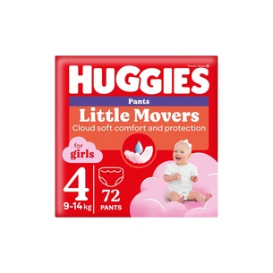 Підгузки Huggies Little Movers/Pants 4 (9-14 кг) Box для дівчаток 72 шт (5029053564098) зображення 1