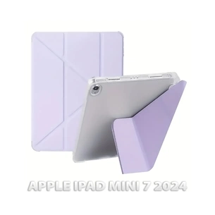 Чохол до планшета BeCover Ultra Slim Origami Transparent Apple iPad Mini 7 2024 Purple (712937) зображення 1