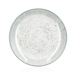 Тарілка Ardesto Siena, 19см, порцеляна, біло-сірий (AR2919SW) зображення 1
