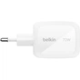 Зарядное устройство Belkin 2xUSB-C + 1xUSB PD70W PPS GaN white (WCH018HQWH) - уменьшенное изображение 2