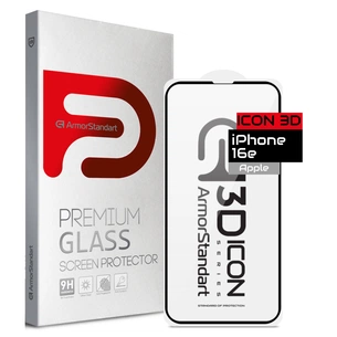 Скло захисне Armorstandart Icon 3D Apple iPhone 16e Black (ARM76270) зображення 1