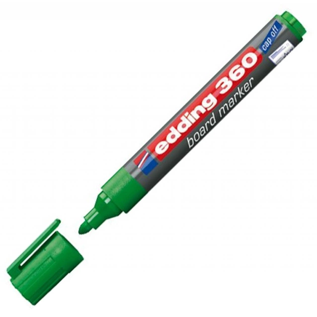 Маркер Edding Board e-360 1,5-3 мм, round tip, green (360/04) - изображение 1