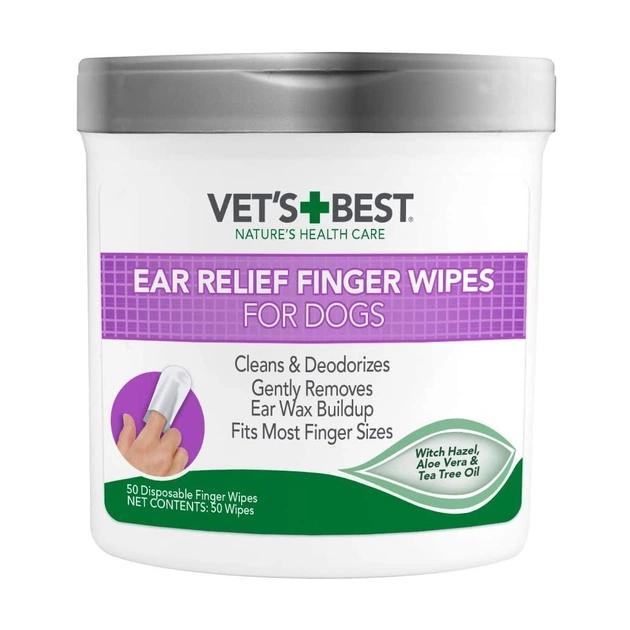 Влажные салфетки для животных Vet's Best Для чистки ушей 50 шт (0031658000005) - изображение 1
