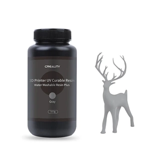 Фотополімерна смола Creality Resin, Water Washable Plus 500г, gray (3302010045) зображення 1