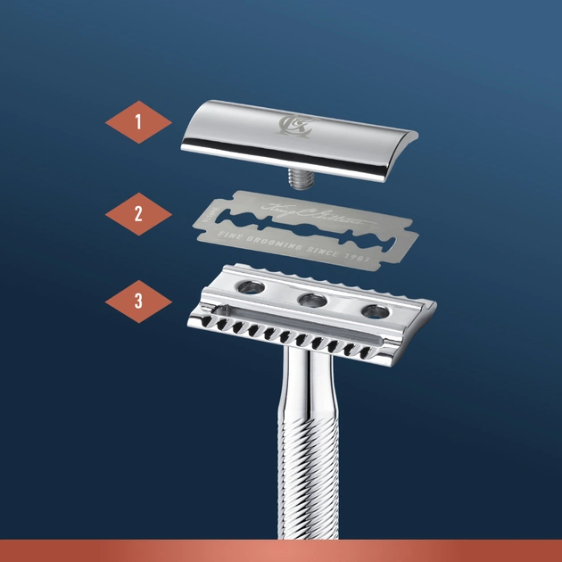 Бритва Gillette King C. Безпечна з 5 змінними лезами (7702018590148) - picture 5