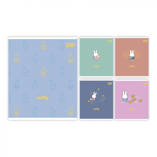 Тетрадь Yes Miffy Bunny А5 18 листов клетка (768598) - изображение 1