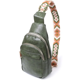 Сумка Vintage З гладкої екошкіри Зелена (22771) зображення 1