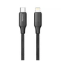 Дата кабель USB-C to Lightning 1.0m PD30W TPE embossed black ColorWay (CW-CBPDCL101-BK) - уменьшенное изображение 3